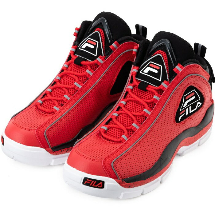 FILA フィラ スニーカー シューズ メンズ ユニセックス GRANT HILL 2 PDR グラントヒル II 1BM01853602 Fila Red / White / Black レッド ブラック ホワイト 通学 ハイカット 厚底 おしゃれ シンプル 定番 カジュアル 送料無料 バスケット バッシュ