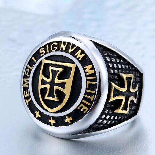 【クーポン利用で5260円】 指輪 リング クロス 十字架 ステンレス メンズ 男性 ドイツ レトロ 戦争 ス..