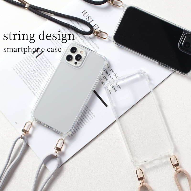 Rakuten - iphone ケース ショルダー クリア iphone14 Pro かわいい 肩掛け 韓国 13 12 mini 紐 ストラップ付き クリアケース おしゃれ 11 11pro XsMAX カバー アイフォン スマホケース ストラップ 透明 男女兼用 お揃い ペア シンプル 大人可愛い 落下防止 スマホショルダー 送料無料
