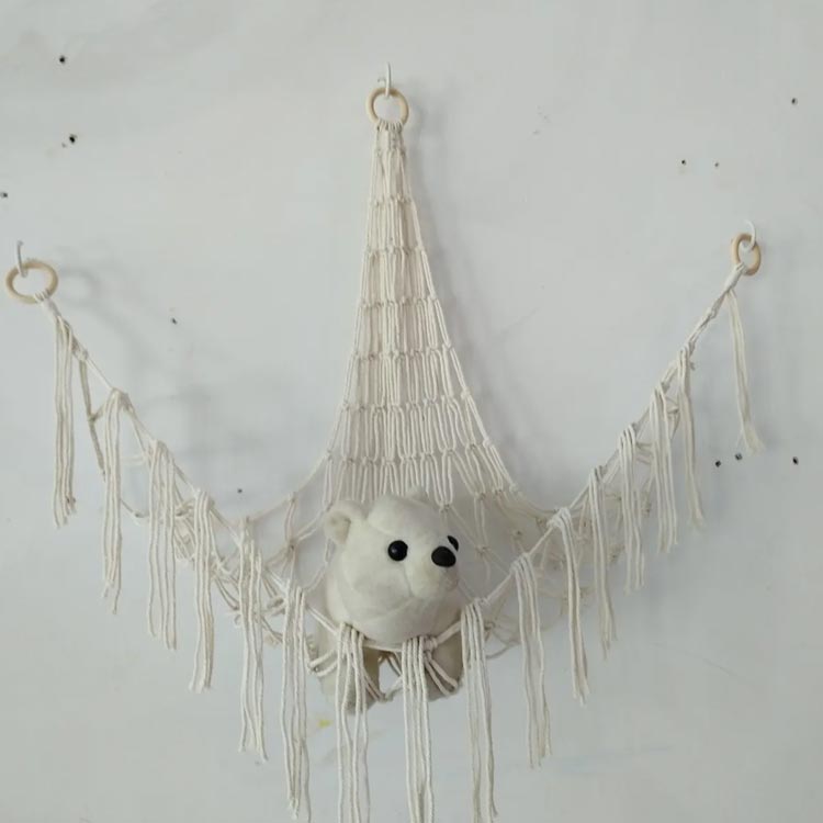 おもちゃ収納用ハンモック おもちゃネット 玩具 片付け 子供部屋 ボヘミア風 ぬい...
