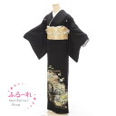 留袖レンタル/留袖 レンタル/留袖フルセット レンタル/留袖セット/留袖レンタル 結婚式/女性和服/着物レンタル/黒留袖 RT0035【152cm~163cm】fy16REN07