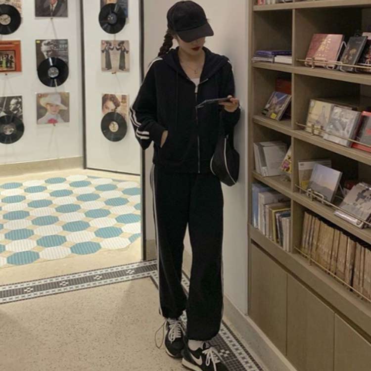 ジャージ 上下セット スウェット 春 レディース 2点セット 秋 韓国ファッション セ...