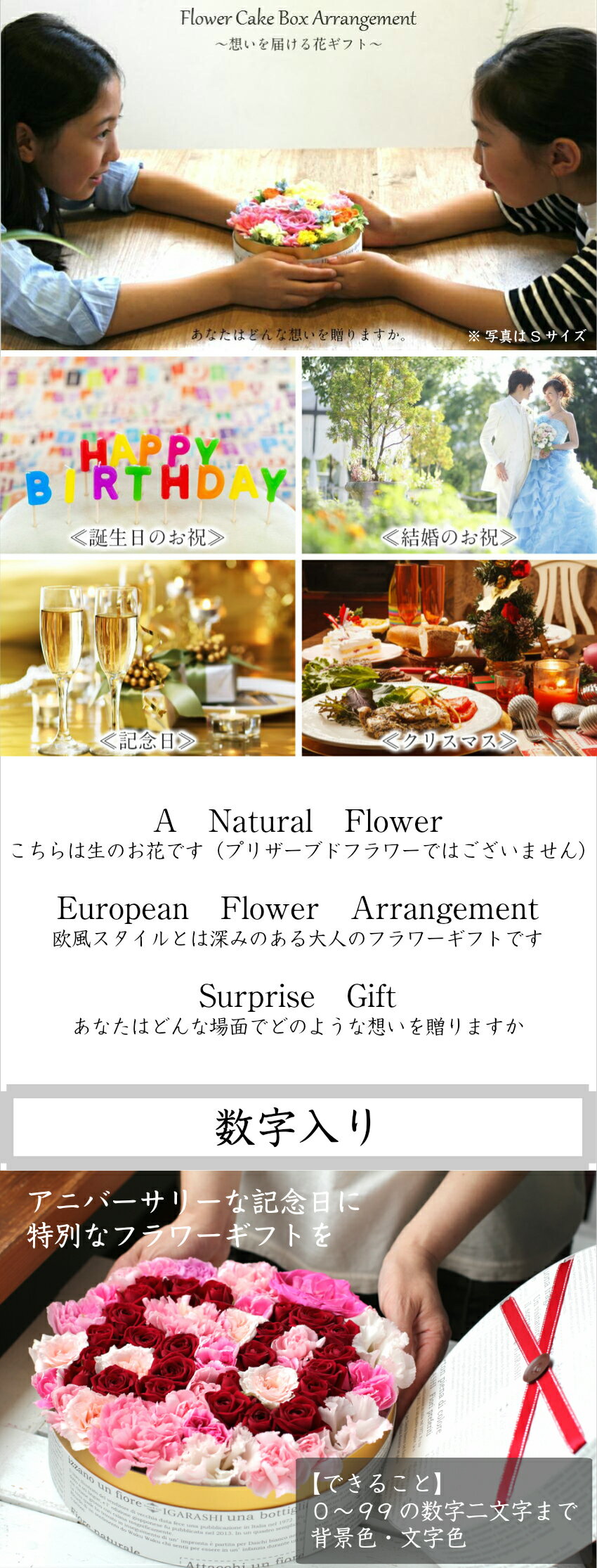 【 フラワーケーキ 数字入り 】 フラワーアレンジメント 花 ギフト 誕生日 バレンタイン プレゼント アレンジメント フラワー ギフト お祝い 開店祝い アレンジ 【#元気いただきますプロジェクト】格安通販　バレンタイン　人気　ランキング