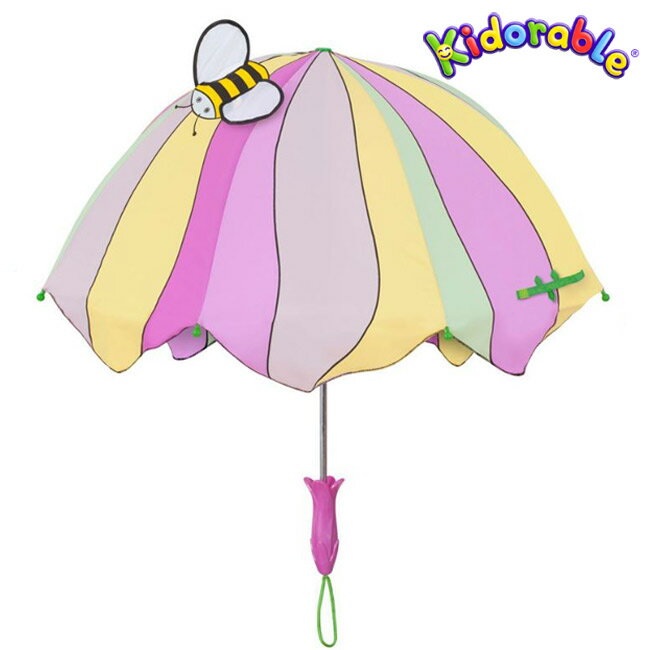 すいれん 花のアンブレラ　キッズ用傘　Kidorable(キドラブル) ロータス 　子供　立体傘　かさ　キャラクター傘　激…