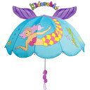 SALE キドラブルKIDORABLE 子供傘 マーメイド 人魚姫 立体 アンブレラ 人魚 キャラクター 子供 キッズ 傘 かさ