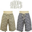 【送料無料】【MEN'S】A HOPE HEMP アホープヘンプ PAISLY PLAIN SHORTS ペイズリー プレインショーツ ヘンプオーガニックコットンの布帛の春夏ショーツ 2021 SPRING SUMMER 短パン