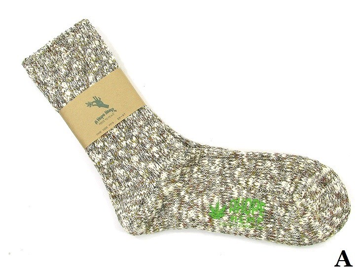 【MEN'S & WOMEN'S】【HSX-201】 A HOPE HEMP アホープヘンプREGULAR HEMP SOCKS レギュラーヘンプソックス これが話題のヘンプソックス 大定番SHSX-007のMix糸の色数を増やし丈を少し長めにしたリッチバージョン抗菌作用もあり夏涼しく冬暖か高性能天然繊維 丈長め靴下