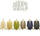 【送料無料】【WOMEN 039 S】A HOPE HEMP GATHERED 3/4 CARDIGAN アホープヘンプからギャザー3/4袖丈 カーディガン ヘンプコットン天竺の気持ち良いヘンプ生地 2022 SPRING 1st SUMMER 羽織ヘンプ生地 カーディガン