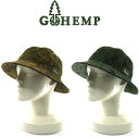 ヘンプ 帽子（メンズ） 【送料無料】GOHEMPゴーヘンプ HEMP METRO HAT ヘンプメトロハット ヘンプコットンコーデュロイのヘンプツリーカモ 迷彩柄の中にヘンプをミックスさせた幅広い層にも合わせやすく飽きのこないベーシックなデザインが魅力NEW ARRIVALS 2021 FALL & WINTER 秋冬 帽子