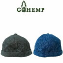 ヘンプ 帽子（メンズ） 【送料無料】GOHEMP ゴーヘンプ HEMP ROLL CAP ヘンプロールキャップ モスク柄とGOHEMPに関連するモチーフ柄を組み合わせたオリジナルジャカード ヘンプとコットンから成る肌触りに優れた質感とアクセントとなる独特な凹凸感が特徴 帽子2022 FALL&WINTER NEW ARRIVALS