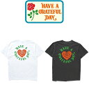 HAVE A GRATEFUL DAY SHORT SLEEVE T-SHIRTS (HEART) グレイトフルデイ ショートリーブTシャツ ハート 薄すぎない適度な厚みのある6.1オンス生地でウォッシュ加工とリングスパンコットンによる滑らかな肌触り 半袖 Tシャツ USA