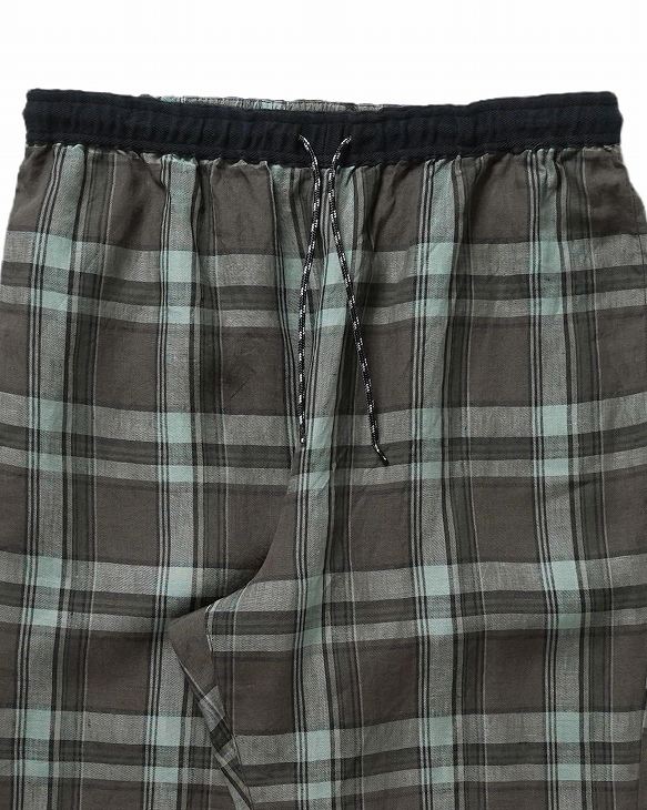 【送料無料】【MEN'S&WOMEN'S】GOHEMP ゴーヘンプ NEW DAY PANTS ニューデイパンツ 清涼感のあるリネン100％のマドラスチェック生地とヘンプ55％リネン45％生地のコンビシリーズ コーディネート次第で綺麗めでもカジュアルでも合わせられるルーズシルエットのイージーパンツ