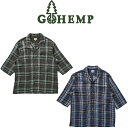 【送料無料】【MEN 039 S】GOHEMP ゴーヘンプ SHITAMACHI SHIRTS シタマチシャツ 清涼感のあるリネン100％のマドラスチェック生地とヘンプ55％リネン45％生地のコンビシリーズ 普段着にも使いやすいよう上品な中に程よくラフに仕上げたシャツややゆとりを与えたルーズシルエット