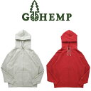 【送料無料】【WOMEN 039 S】GOHEMP ゴーヘンプ HEMP ZIP UP HOODYヘンプジップアップフーディ 裏地は保温性と肌触りに優れた裏起毛仕様 ヘンプ素材の特徴でもある吸湿速乾性で蒸れにくさも兼ねてあり暑くなりすぎることなく3シーズンの着用にも最適 トレンド感のゆとりサイズ