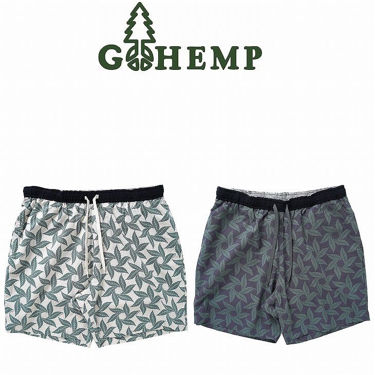 【送料無料】【MEN'S】GOHEMPゴーヘンプ GOOD DAY SHORTS グットデイショーツ 着心地を考慮し腰とヒップにゆとりを与え丈をやや膝上に設定し見た目がルーズになり過ぎないようバランスをとっています飽きのこないベーシックなデザインが魅力 ウエストはゴム紐仕様で調整可能
