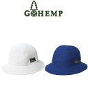 【送料無料】GOHEMP HEMP METRO HAT ゴーヘンプ ヘンプメトロハット トップの丸みとつば部分のステッチが特徴 幅広い層にも合わせやす..