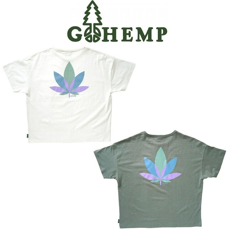 【送料無料】【MEN 039 S WOMEN 039 S】GOHEMP LEAF TONE WIDE POCKET TEE ゴーヘンプ リーフトーン ワイドポケットT HELLO NATUREをテーマにアーティストとのコラボレーションワイドなポケットTシャツ 様々な角度からアーティストに「自然」と向き合ったデザイン GOHEMP ART CREW