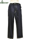 楽天ヘンプウェア　FOOL THE HERMIT【送料無料】【WOMEN'S】GOHEMP （ゴーヘンプ）HIGH EXPLORER PANTS （ONE WASH）エキスプローラーパンツ　程よい肉厚の12ozの定番デニム生地HEMP COTTON DENIMを使用したサイドのポケットが特徴のデニムパンツ