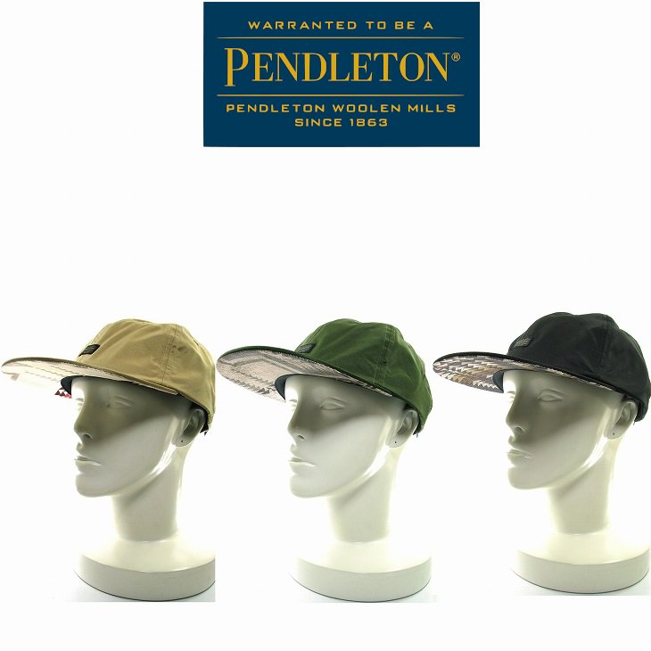 PENDLETON 6PANEL CAP ペンドルトン 6パネルキャップ ツバ裏コーデュロイにオリジナルのハーディングがプリントされたキャップ 2021 FALL & WINTER 帽子