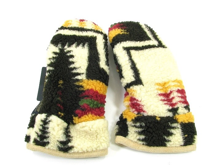 【送料無料】【MEN'S & WOMEN'S】PENDLETON ペンドルトン BOA MITTENS ボアミトン ハーディング柄のボアのミトン 手袋 指ぬき付き2022 NEW COLORS! 2022 FALL & WINTER COLLECTION　ふわふわ 暖かい 冬用 防寒 手袋