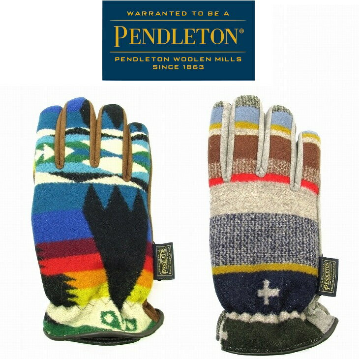 【送料無料】【MEN'S】PDW MENS GLOVE ペンドルトンからウール地ファブリックの手袋 TUCSON柄とSCOUT STRIPE柄のUSA本国生地使用のウールの手袋 2022 FALL & WINTER COLLECTION ウール 暖かい 防寒 手袋