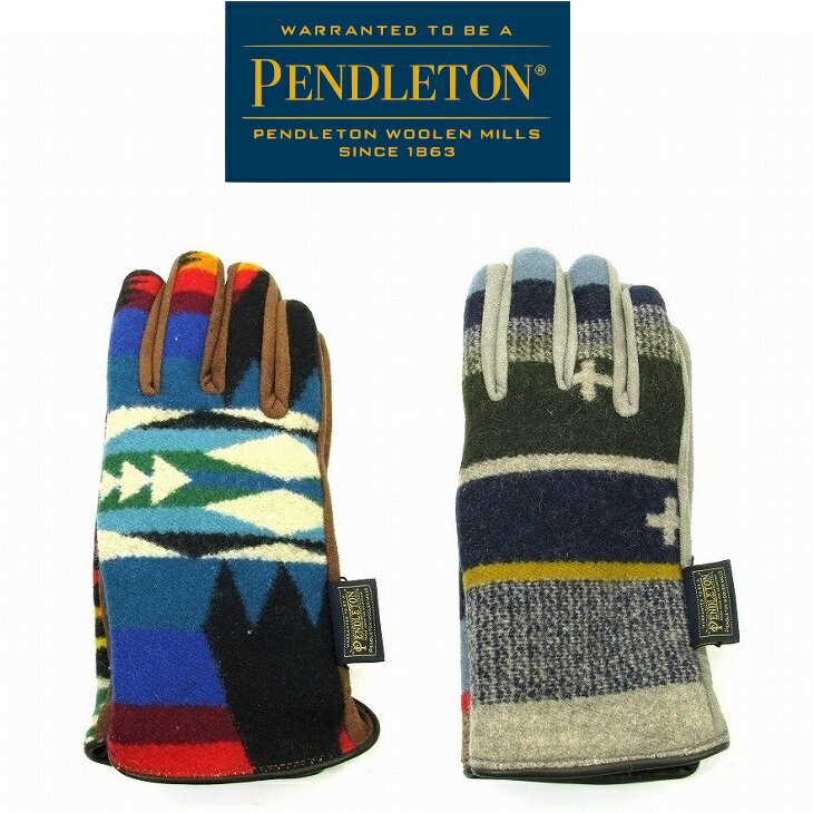 【送料無料】【WOMEN 039 S】PDW MENS GLOVE ペンドルトンからウール地ファブリックの手袋 TUCSON柄とSCOUT STRIPE柄のUSA本国生地使用のウールの手袋 2022 FALL WINTER COLLECTION ウール 暖かい 防寒 手袋