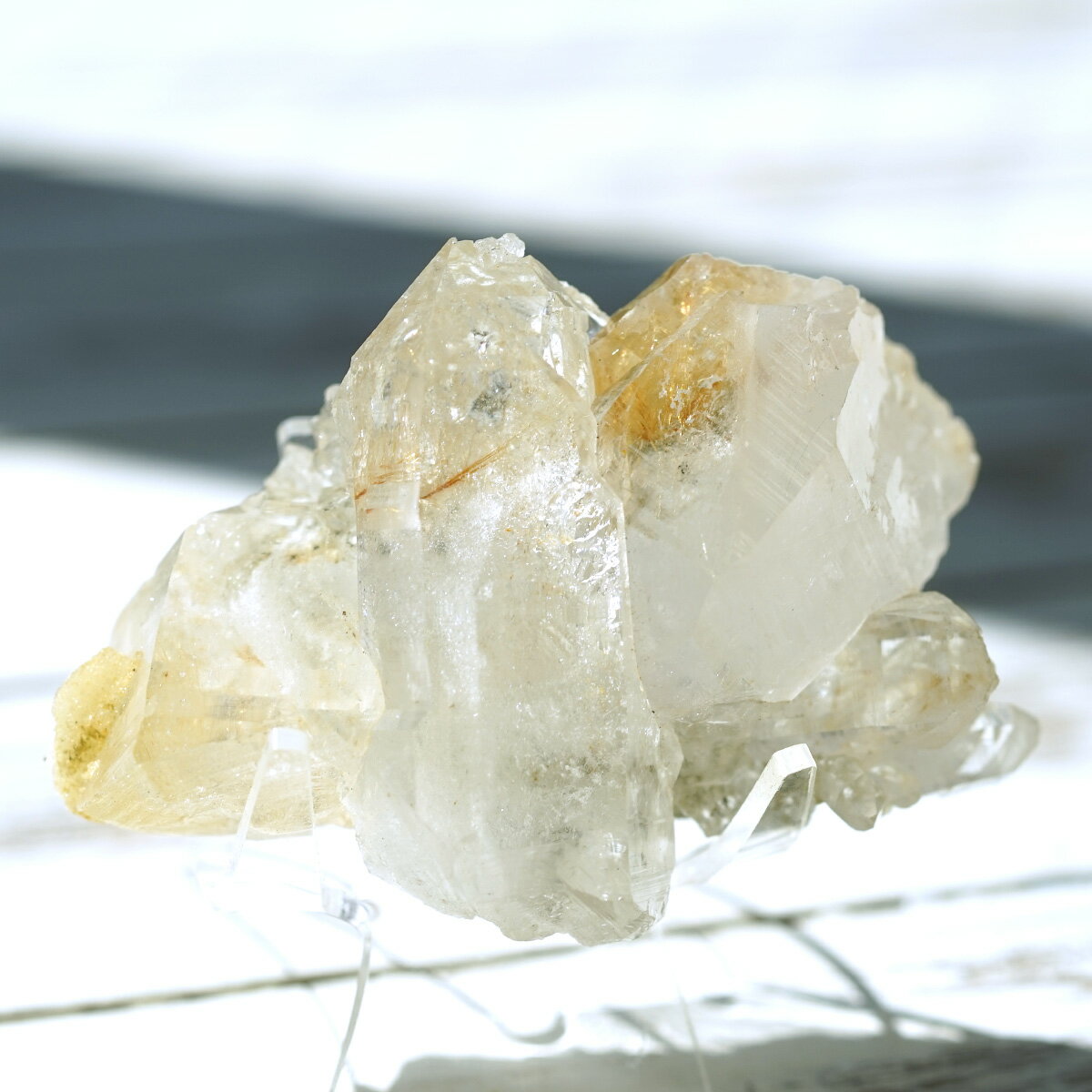 ヒマラヤ水晶 ゴールドルチル入り クラスター （Kullu Parvati Valley / ...