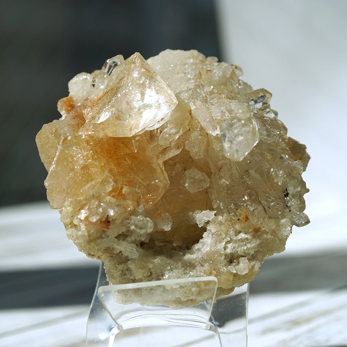 ヒマラヤ水晶 ゴールドルチル入り クラスター （Kullu Parvati Valley / ...