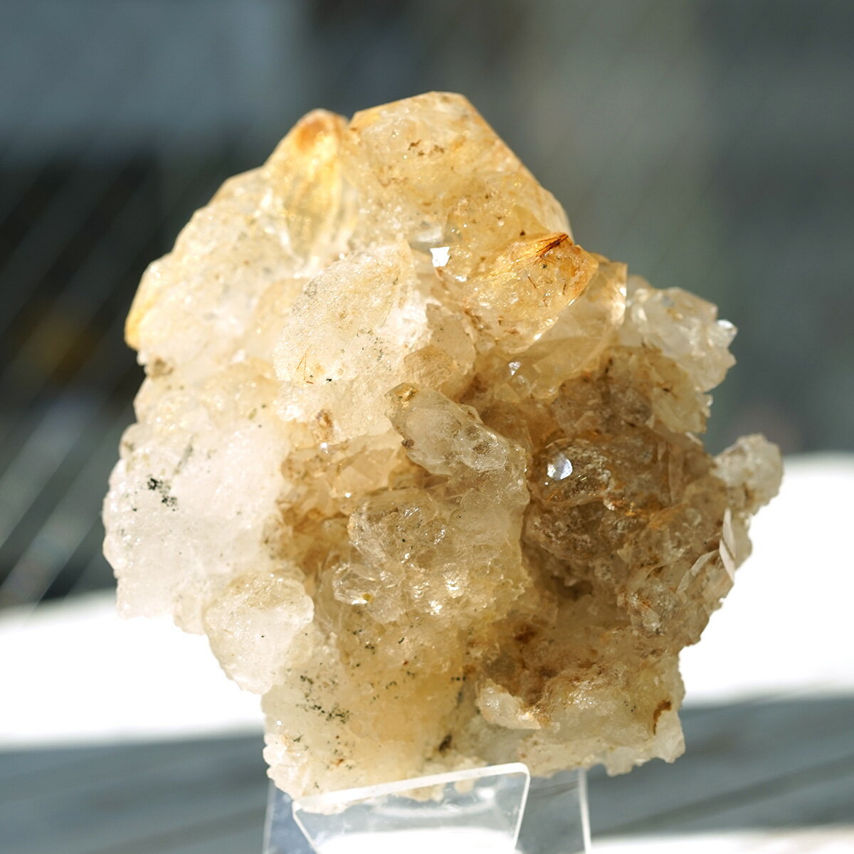 ヒマラヤ水晶 ゴールドルチル入り クラスター （Kullu Parvati Valley / ...