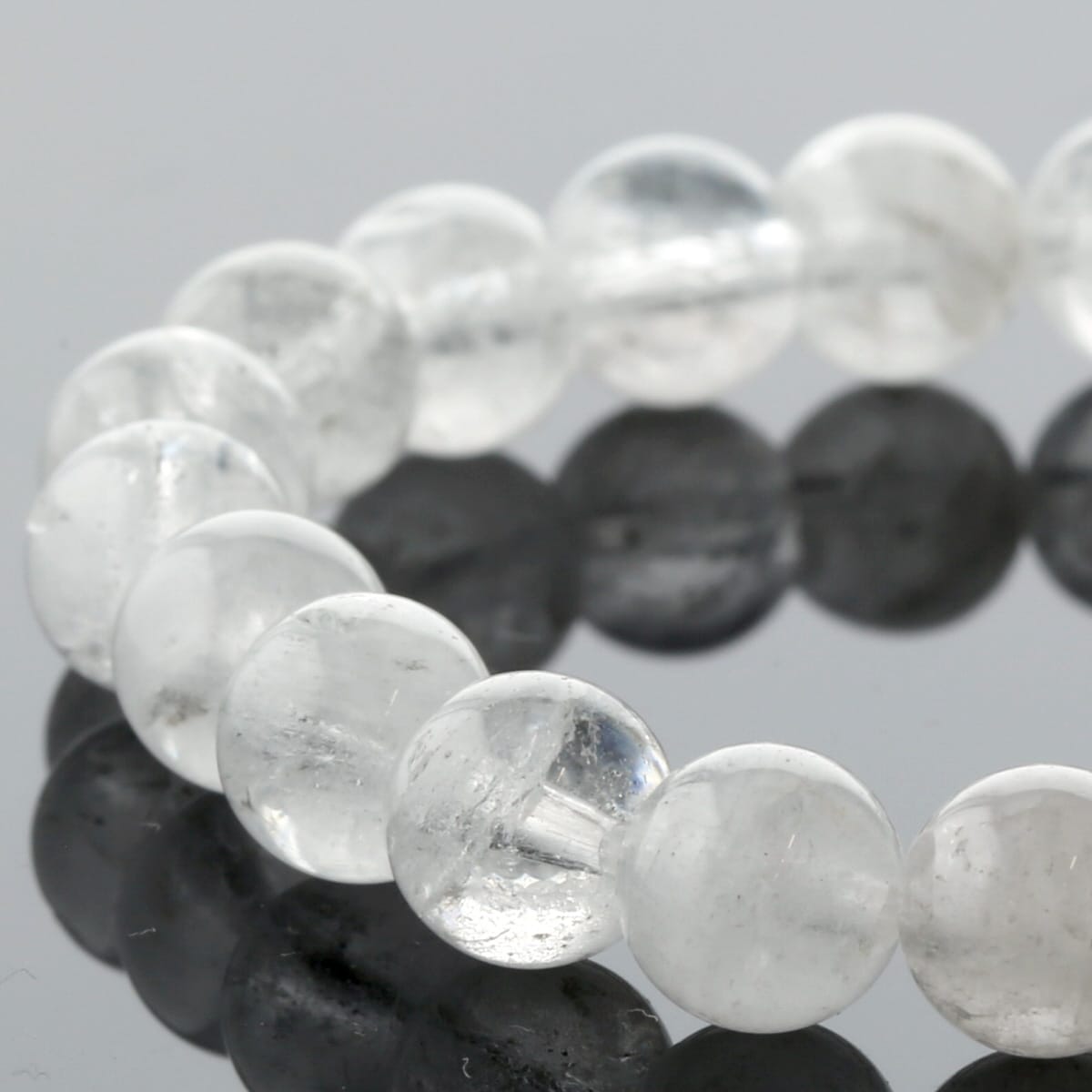 ヒマラヤ水晶 ブレスレット （ガネッシュ・ヒマール Ganesh Himal） 8mm玉 No.50 [ 画像現物・一点物 ] パワーストーン 天然石 FORESTBLUE フォレストブルー【5006】