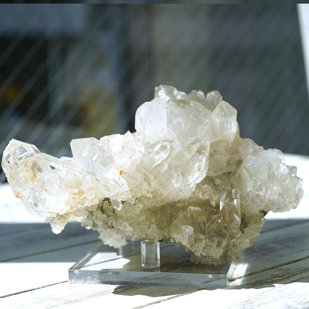 ヒマラヤ水晶 ゴールドルチル入り クラスター （Kullu Parvati Valley / ...