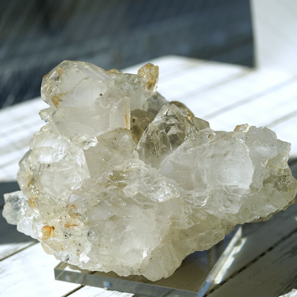 ヒマラヤ水晶 ゴールドルチル入り クラスター （Kullu Parvati Valley / ...