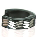 【メール便対応】フープピアス シンプル デザイン ブラック【メンズ ピアス レディース ステンレス 黒色 ノンアレルギー ボディピアス】spb-00020 ┃