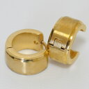 【メール便対応】フープ メンズピアス ゴールドカラー シンプル デザイン【メンズ ピアス レディース ステンレス フープピアス ゴールド ノンアレルギー ボディ...