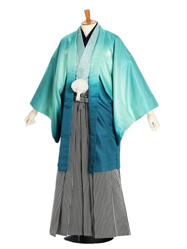 【レンタル】男性袴レンタル 羽織袴セット グラデーションブルー6号 袴シルバー 175~180cm 成人式 メンズ 袴 卒業袴 男性用袴 大人用 着物レンタル 男性和装 貸衣装 0024 【レンタル】男性袴レンタル 羽織袴セット グラデーションブルー6号 袴シルバー 175~180cm 成人式 メンズ 袴 卒業袴 男性用袴 大人用 着物レンタル 男性和装 貸衣装 0024