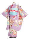 【レンタル】七五三 7歳着物レンタル 菊 紫 B703 フルセット 七五三着物 貸衣装 女の子 753着物 子供着物 お正月 ひな祭り 結婚式 753 キッズ着物 七五三レンタル きもの