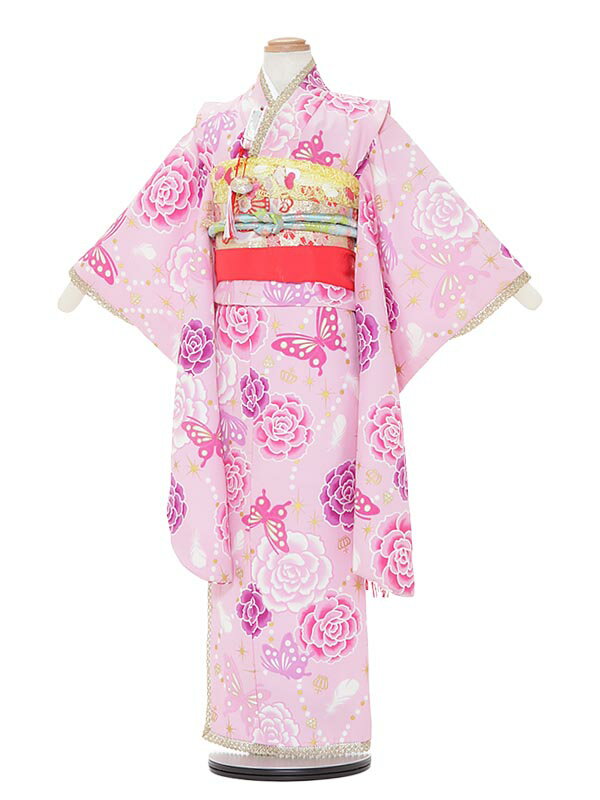 楽天マタニティ子供喪服レンタルH＆H【レンタル】七五三 7歳着物レンタル A753 JAPAN STYLE ピンク 七五三着物 フルセット 753着物 貸衣装 女の子 子供着物 お正月 ひな祭り 結婚式 753 キッズ着物 七五三レンタル きもの