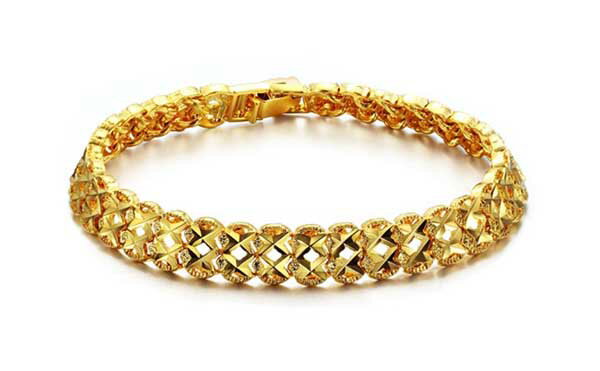 Rakuten - 送料無料 ステンレス ゴールド メタル ブレスレット レディース バングル 金 ヒンジ