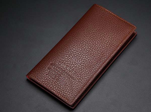 Rakuten - 送料無料 長財布 3色から選択可能 シンプル ブラック ライトブラウン ダークブラウン サイフ メンズ