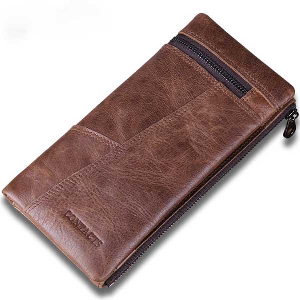 送料無料牛革長財布カウレザー小銭入...