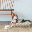 【犬 ベッド】ドッグ　クッション　おしゃれ　シンプル　日本製　水玉　冬　洗えるウォッシャブル スクエア ベッド S サイズ　犬用