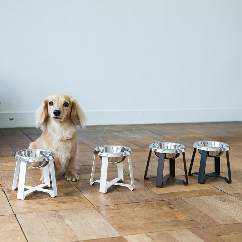 pecolo Food Stand S(Tall) ステンレス フードボウルスタンド 犬　フードボウル