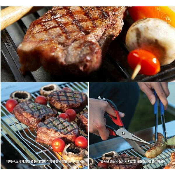 【送料無料】 ◆バーベキュー コンロ★焚火台★バッグ付BBQコンロ★折畳収納 6人までも...