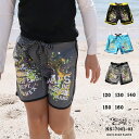 水着 男の子 海水パンツ ペイントプリント サーフパンツ ぽっきり 買い回り 120 130 140 150 160 ns-7001-02