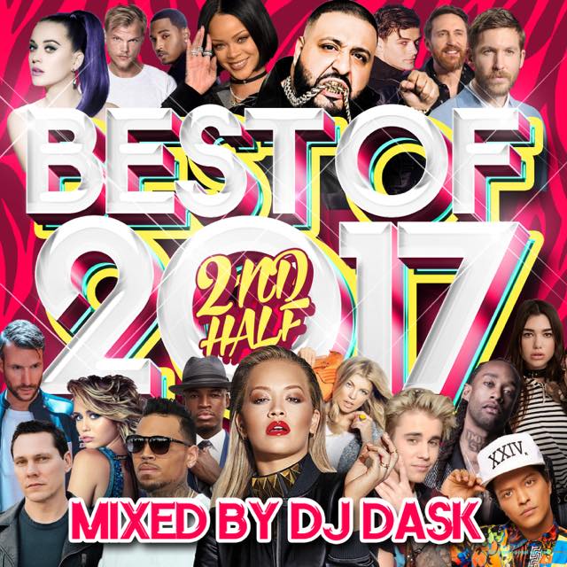 問答無用の超特大ヒットシリーズDJ DASKの代表作から本家本元”ベスト・オブ・2017”2nd Half が遂に登場!!! MIX CDでその地位を不動の物にし、今なお最前線でトップリリースを続けるDJ DASKの代表作でもあり、 現在数多く出回る新譜ベストMIXCDの先駆けとなったDJ DASK“ベスト”シリーズ待望の2017年下半期版が登場！ Top40, Pop, Dance, House, HipHop, R&Bを中心に、世間を騒がす話題の曲や2017年絶対外せない曲など、 各ジャンル余す所無く間違いない選曲で、2017年後半にチャートを席巻したHIT曲から要注目の曲までDJ DASKが2枚組にコンプリート！ もはや説明も不要なこの超大ヒットベスト版ミックス！！ やっぱりDASKのベストは他のベストとひと味もふた味も違います！！！ 唯一無二の圧倒的なMIXスキルで展開される内容は全クラブミュージックファン必須アイテム!!!! 発売日　2017年11月1日【2017年 下半期ベスト!! 2枚組!!!】【 MIX CD 】 DJ DASK / THE BEST OF 2017 2ndt Half (2枚組) / DKCD-272 / SIDE-A : ALL 35 TRACKS 79 分 SIDE-B : ALL 33 TRACKS 79 分 Side-A 01.Rita Ora / Your Song 02.Fergie ft. Nicki Minaj / You Already Know 03.Ne-Yo / Another Love Song 04.Dua Lipa / New Rules 05.Don Diablo ft. Holly Winter / Don’t Let Go 06.Maroon 5 ft. SZA / What Lovers Do 07.Katy Perry ft. Migos / Bon App&#233;tit 08.Chris Brown / Questions 09.Calvin Harris ft. Nicki Minaj / Skrt on Me 10.Calvin Harris ft. Pharrell Williams, Katy Perry & Big Sean / Feels 11.DJ Khaled with Calvin Harris ft. Travis Scott & Jeremih / Don't Quit 12.Bruno Mars & David Guetta / Versace on the Floor (Bruno Mars vs. David Guetta) 13.Fifth Harmony ft. Gucci Mane / Down 14.Jasmine Thompson / Old Friends (Jonas Blue Remix) 15.Breathe Carolina & Flatdisk / Hotel 16.DJ Polique ft. Snoop Dogg & Jacob Luttrell / Dimes Only! 17.Hailee Steinfeld & Alesso ft. watt / Let Me Go 18.Liam Payne ft. Quavo / Strip That Down 19.Justin Bieber & BloodPop&#174; / Friends 20.Luis Fonsi & Daddy Yankee ft. Justin Bieber / Despacito (Dave Aud&#233; Mix) 21.N.O.R.E. ft. Pharrell Williams / Uno M&#225;s 22.French Montana ft. Swae Lee & Mariah Carey / Unforgettable (Mariah Carey Remix) 23.Lana Del Rey & BloodPop&#174; ft. The Weeknd / Lust for Life (BloodPop&#174; Remix) 24.OneRepublic / No Vacancy 25.Sam Feldt ft. Akon / Yes 26.DJ Khaled ft Rihanna / Wild Thoughts 27.Kygo ft. Ellie Goulding / First Time 28.Snakehips & Anne-Marie ft. Joey Bada$$ / Either Way 29.Ella Eyre ft. Ty Dolla $ign / Ego 30.Ty Dolla $ign ft. Damian Marley & Skrillex / So Am I 31.Toby Randall ft. DJ Khaled / Landslide 32.DJ Khaled ft. Justin Bieber, Quavo & Lil Wayne / I’m the One 33.Trey Songz / Nobody Else But You 34.Fifth Harmony / Deliver 35.Louis Tomlinson ft. Bebe Rexha & Digital Farm Animals / Back to You ------------------------------------------------------ Side-B 01.Ti&#235;sto & KSHMR ft. Talay Riley / Harder 02.Charlie Puth / Attention (David Guetta Remix) 03.Skrillex & Poo Bear / Would You Ever 04.Laidback Luke & Made in June ft. Bright Lights / Paradise 05.Miley Cyrus / Malibu (The Him Remix) 06.Sigala & Ella Eyre / Came Here for Love 07.Jonas Blue ft. William Singe / Mama 08.Don Diablo / Save a Little Love 09.Anton Powers & Pixie Lott / Baby 10.AJR / Weak (Party Pupils Remix) 11.Cheat Codes ft. Demi Lovato / No Promises (Club Edit) 12.Dagny, Cheat Codes & CADE / Wearing Nothing (Cheat Codes X CADE Remix) 13.Olly Murs & Louisa Johnson / Unpredictable (John Gibbons Remix) 14.Major Lazer ft. Travis Scott, Camila Cabello & Quavo / Know No Better 15.Wale ft. Major Lazer, Wizkid & Dua Lipa / My Love 16.Bebe Rexha / The Way I Are (Dance with Somebody) (DallasK Remix) 17.Deepend ft. Deb's Daughter / Every Little Thing 18.HAIM & BloodPop&#174; / Little of Your Love (BloodPop&#174; Remix) 19.Iggy Azalea ft. Anitta / Switch (Tom Swoon Remix) 20.Nick Jonas ft. Anne-Marie & Mike Posner / Remember I Told You 21.Blinders ft. Cardiknox / Molly 22.Avicii ft. Vargas & Lagola / Friend of Mine 23.Avicii ft. Rita Ora / Lonely Together 24.Martin Garrix & Troye Sivan / There for You 25.Galantis / Hunter (Galantis & Misha K VIP Remix) 26.Lotus & Arlissa / Champagne on Me 27.Zedd & Liam Payne / Get Low 28.Katy Perry ft. Migos / Bon App&#233;tit (3LAU Remix) 29.Halsey / Now or Never (R3hab Remix) 30.The Chainsmokers / Honest (SAVI Remix) 31.Afrojack & David Guetta ft. Ester Dean / Another Life 32.David Guetta ft. Justin Bieber / 2U 33.Hardwell & Austin Mahone / Creatures of the Night ↓↓↓↓↓↓↓こちらもオススメ！！↓↓↓↓↓↓↓ 【2017年上＆下半期パーティーベスト4枚組セット！】DJ DASK / THE BEST OF PARTY 2017 1st & 2nd Half SPECIAL 4CD SET [DKPSET-01]【MIXCD】好評発売中♪ 今年から新たに登場した世界中のフロアをロックするパーティーベストが超お得な4枚(2枚組×2)セットで発売開始！！ かなりのリクエストが多かったDJ DASKのパーティーMIXがベストシリーズに登場し早くも人気大爆発♪ 従来からのEDM系を中心に、Electro House、Progrresive House、Future House、Future Bass等、 踊らずにはいられない選曲と構成、そして思わず口ずさんでしまう歌系やお洒落な楽曲も収録♪ ただ詰め込むだけのガチガチPARTY MIXとは違い、DASKならではの世界観はここでも健在!! 2017年のヒット曲、要注目曲をDJ DASKが2枚組にコンプリートしたパーティーMIX！！ 聞けばブチ上がる事間違い無し！まるでパーティー会場にいるようなお洒落MIXはコレしかない!!!! 完全数量限定販売となります！お早めにご購入くださいませ♪ 【2017年上＆下半期パーティーベスト4枚組セット！】DJ DASK / THE BEST OF PARTY 2017 1st & 2nd Half SPECIAL 4CD SET [DKPSET-01]【MIXCD】の商品詳細 &nbsp; DJ DASKのMIXCDをチェック♪♪♪