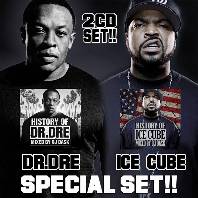 【Dr. Dre & ICE CUBEのベストセット!!】DJ DASK / HISTORY OF Dr. Dre & ICE CUBE SPECIAL SET...