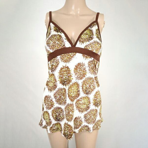 《90%OFF》エリオン Herion イタリア製 キャミソール シルク100% サイズ42(S) ブラウン レディース LCT1543