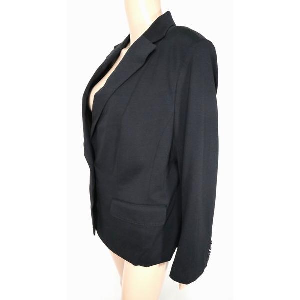 《93%OFF》8010ゲッコー 8010GEKKO テーラード ジャケット ブレザー サイズ23(4XL) ブラック 大きいサイズ レディース LJK82