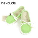 《65%OFF》ヘイデュードシューズ HEYDUDE shoes ローファー 37(23.5cm) 黄緑色 レディース 靴 スリッポン ドライビングシューズ レディース LOT45637