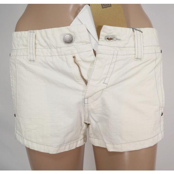 《90%OFF》ステファネル STEFANEL ショート パンツ コットン100% サイズ38(XS)(W68) アイボリー レディース LPT2635